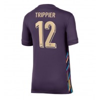 Maglia Calcio Inghilterra Kieran Trippier #12 Seconda Divisa Donna Europei 2024 Manica Corta